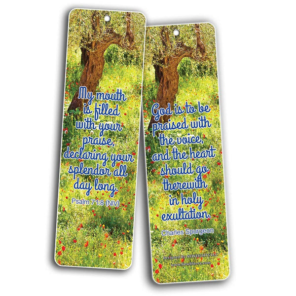 Inspirational Bible Verses Bookmarks (Worship)