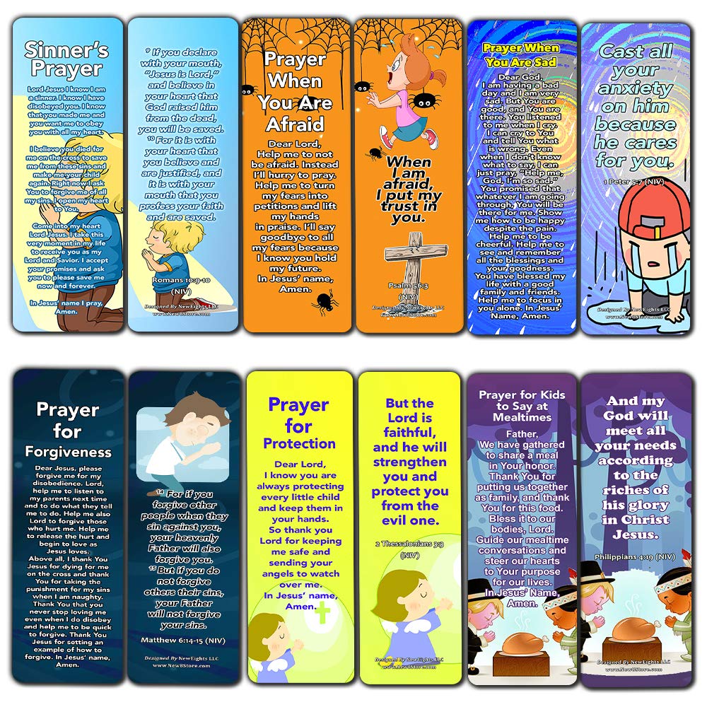 Children's Prayers Bookmarks