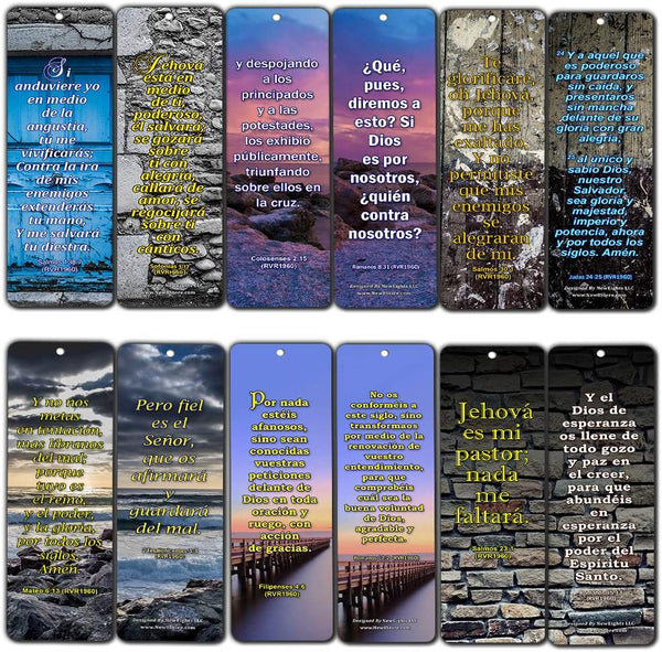 Spanish 12 Powerful Scriptures for Your War Room - RVR1960 (30-Pack)