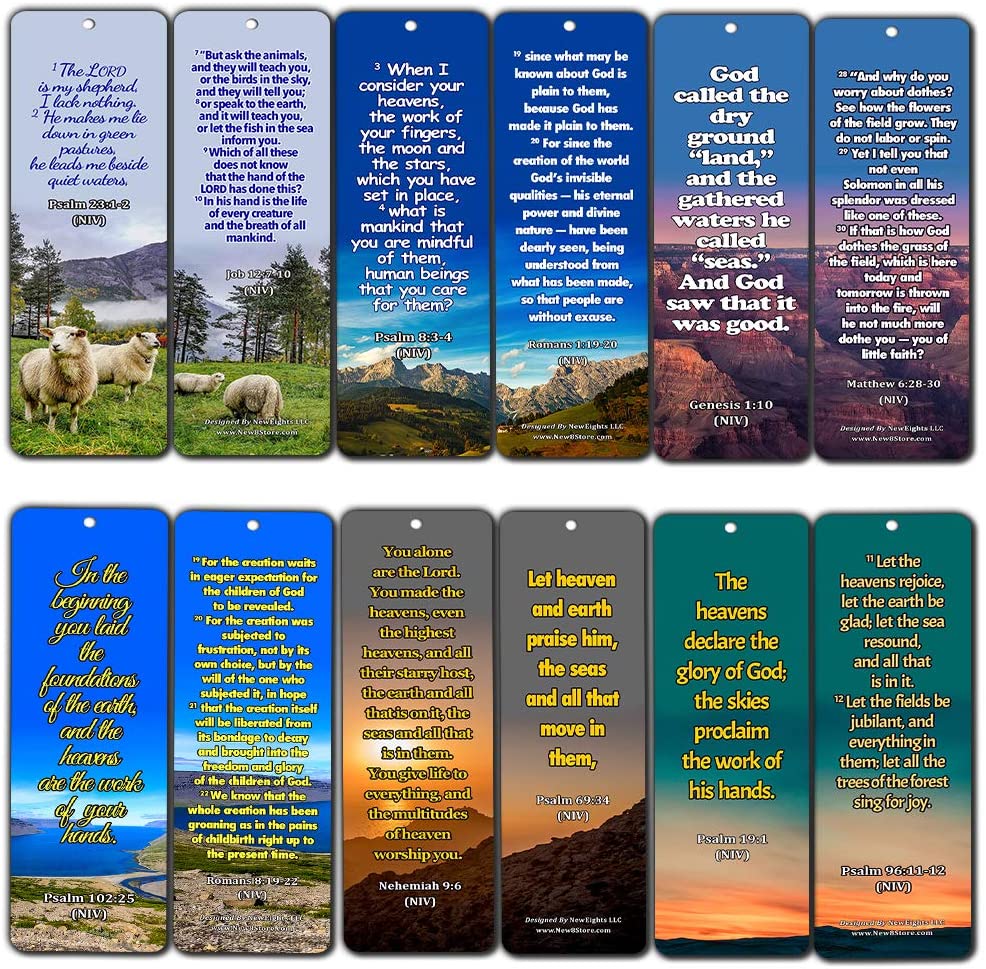 Bible Scriptures about Gods Creation (60-Pack)
