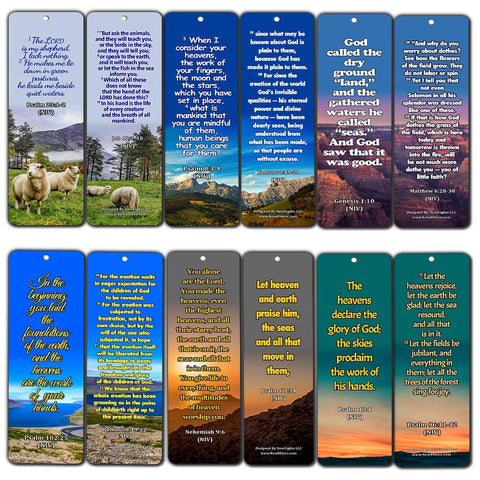 Bible Scriptures about God's Creation Bookmarks