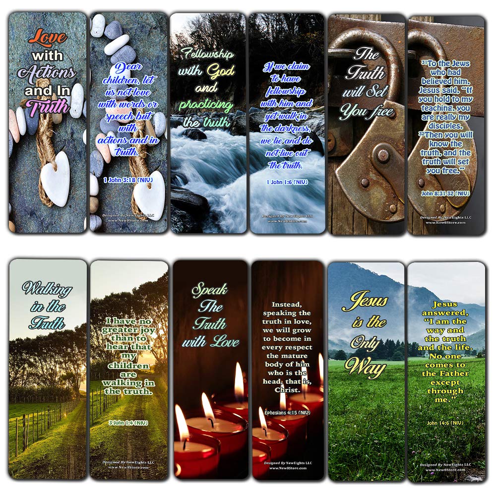 Bible Verses Bookmarks about Walking in the Truth