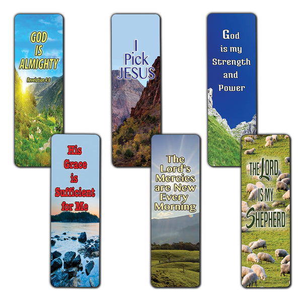 Christian Bookmarks Psalm 23 The Lord is My Shepherd (30-Pack)- KJV Almighty God Inspirational Favorite Bible Verses