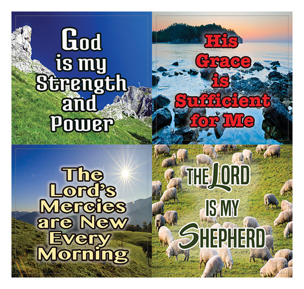 Christian Bible Verses Scriptures Quotes Stickers (10 Sheets) – Great gift give away for Journal Planner Sticky Notes Scrapbooking (Almighty God)
