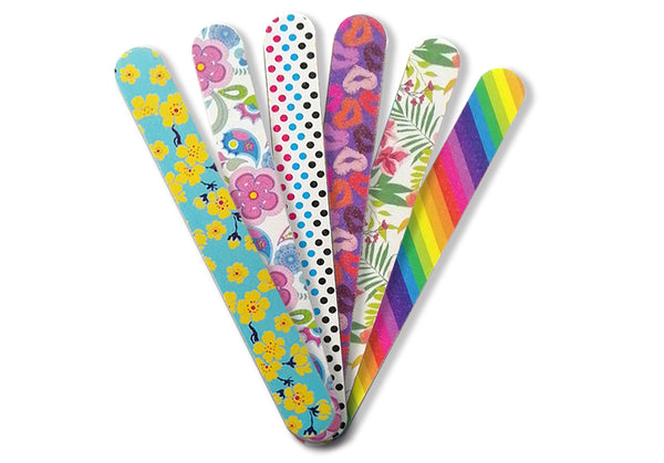 New8Beauty Nail Files Emery Board - Nail Spa Party Favors Supplies (36-Pack)