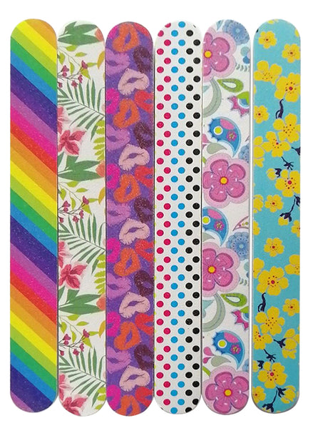 New8Beauty Nail Files Emery Board - Nail Spa Party Favors Supplies (36-Pack)