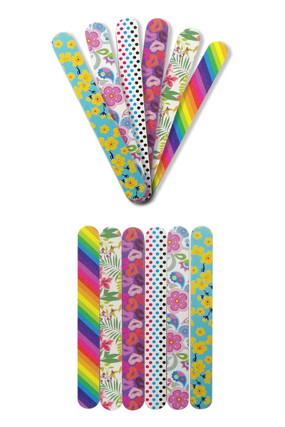 New8Beauty Nail Files Emery Board - Nail Spa Party Favors Supplies (36-Pack)