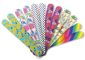 New8Beauty Nail Files Emery Board - Nail Spa Party Favors Supplies (36-Pack)
