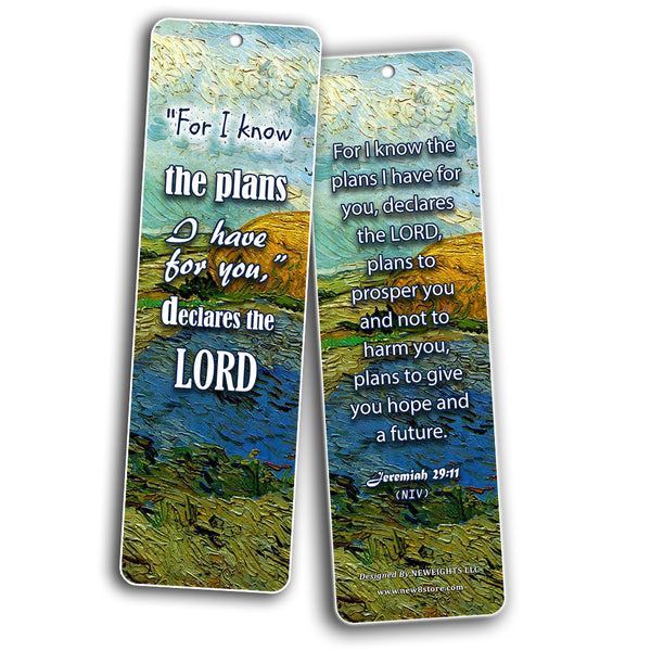 Christian Bible Bookmarks Cards - Be Strong (30-Pack) - Jeremiah 29:11 - Great Gift for Birthday, Easter, Thanksgiving, Christmas, Everyday - Great Reminder God's Protection