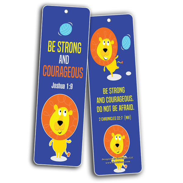 Christian Bookmarks Cards for Kids - Cute Animal Bookmarker Set - Religious Gift Party Favors Psalm 23 The Lord is My Shepherd Jesus Loves You Fully Rely on God