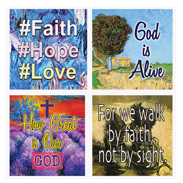 Christian Bible Verses Scriptures Planner Stickers - 5 Sheets