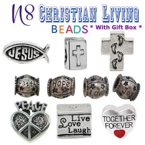 Christian Living N8 European Style Beads Charms for Bracelet Necklace Fit Pandora