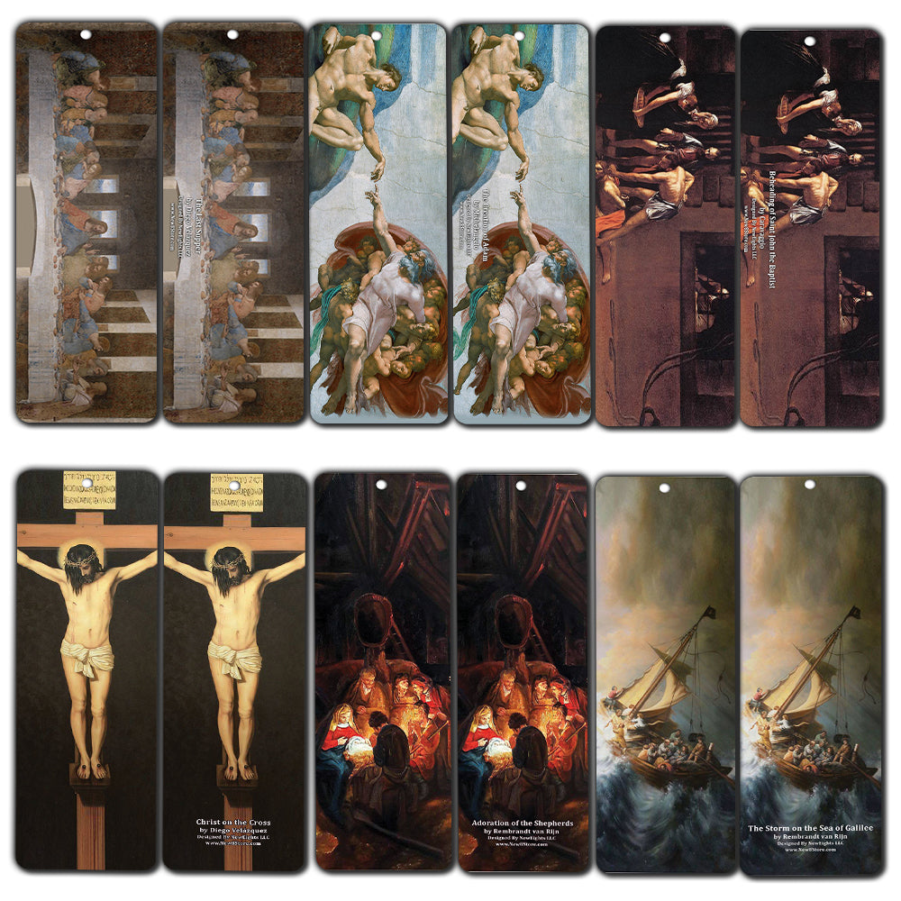 Famous Christianity Clasisic Art Paintings Bookmarks (60-Pack)