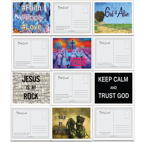 Christian Inspirational Bible Verses Postcards - How Great is Our God (60-Pack) - Perfect Giveaway for MINISTRIES and Sunday Schools