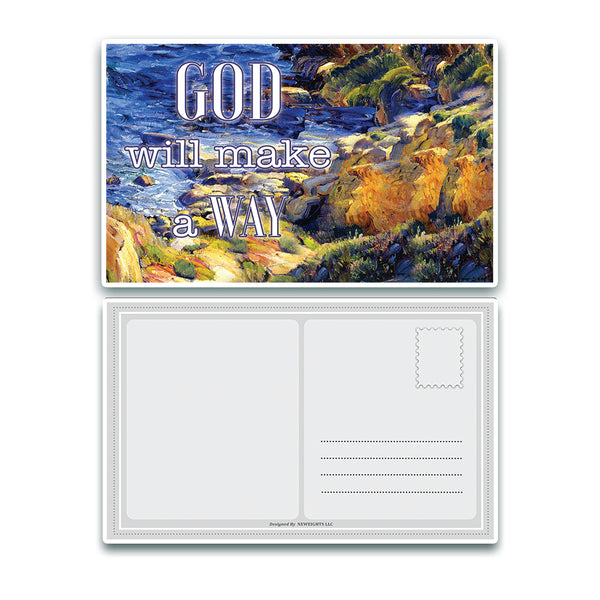 Christian Bible Verse Postcards - In Christ Alone (60-Pack) - Variety Encouraging Postcards