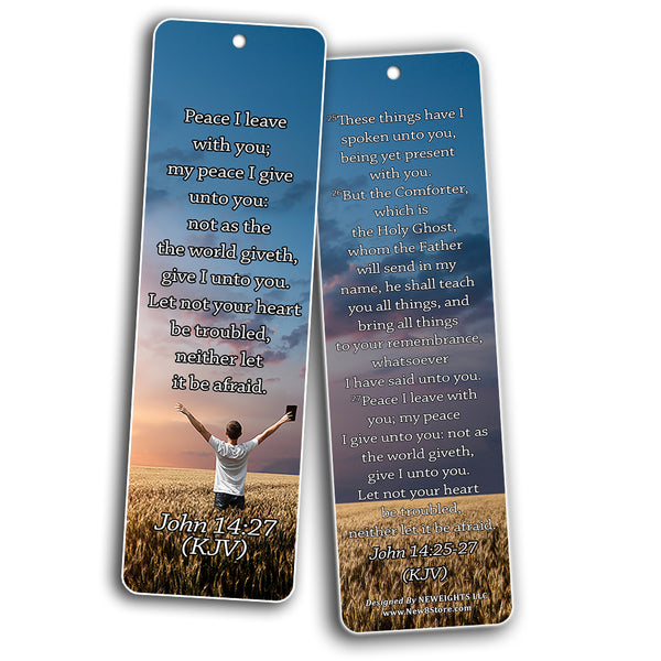 NewEights Christian KJV Bookmarks Cards with Popular Inspirational Bible Verses (60-Pack)