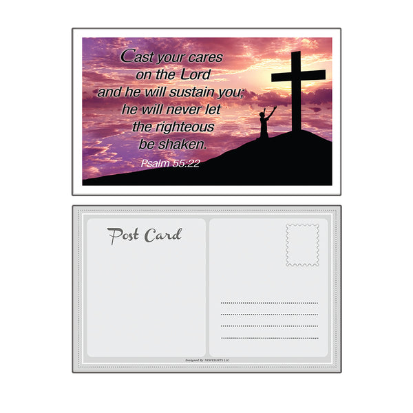 Inspirational Popular Bible Verses Postcards (60-Pack) - Multiple Encouraging Postcards