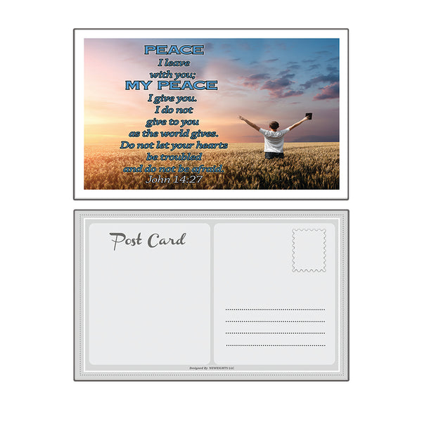 Inspirational Popular Bible Verses Postcards (60-Pack) - Multiple Encouraging Postcards