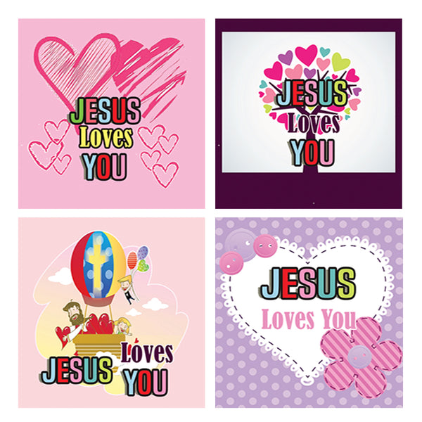 Jesus Loves You Stickers (5-sheets)