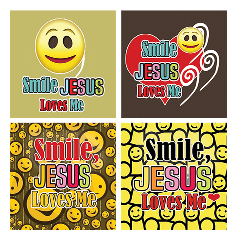 Jesus Stickers for Kids - 24 pcs Stickers (2 Sets X 3 Sheets eac h