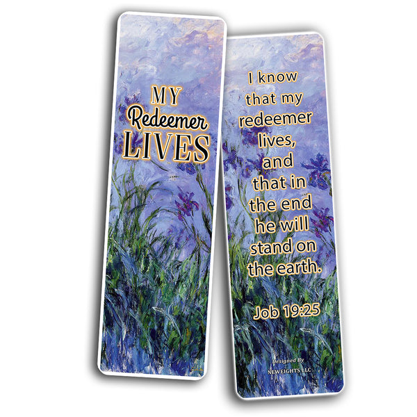 Christian Bookmarks Cards - In Christ Alone (30-Pack) - Gift Ideas for Sunday School, Youth Group, Church Camp, Bible Study - Easter Day, Thanksgiving, Christmas - Prayer Cards - War Room Decor