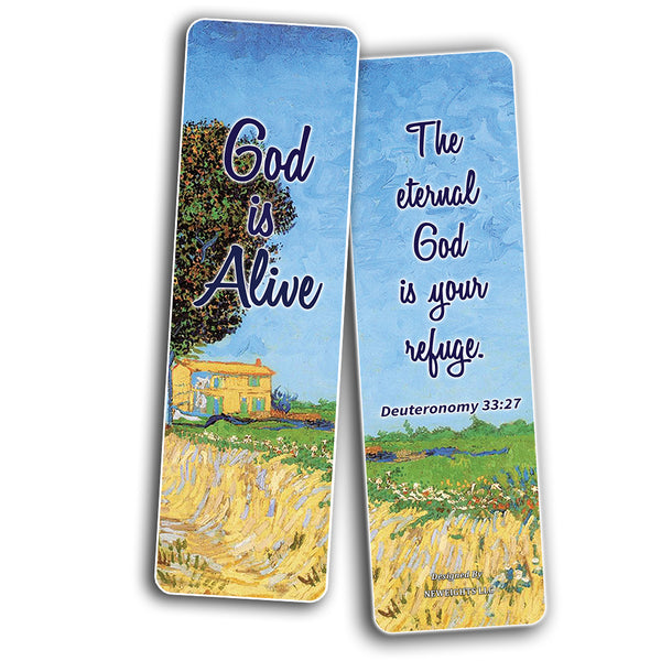 Favorite Bible Verses Bookmarks How Great Is Our God Bookmarks (30 Pack) - Handy Life Changing Bible Texts That Are Very Uplifting - Stocking Stuffers Encouragement Tool - Bible Study Church Supplies