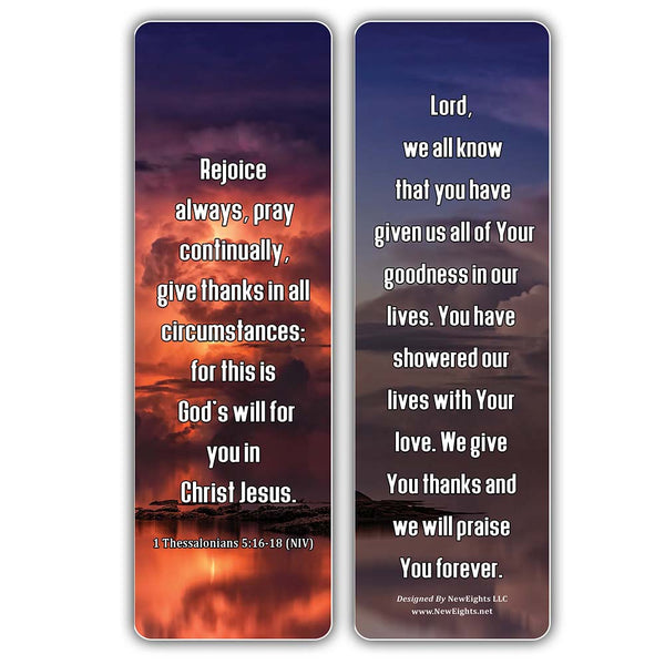 NewEights Popular Prayers and Bible Scriptures on Short Prayers Bookmarks (12-Pack) – Daily Motivational Card Set