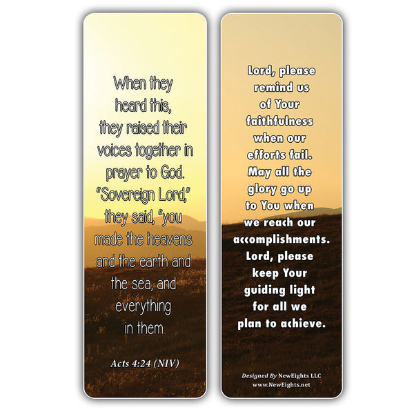 NewEights Opening Prayers for Meetings Bible Verses Bookmark Cards (30-Pack) – Bulk Gifts Bookmarkers