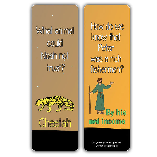NewEights Christian Funny Jokes Bookmarks Series 3 (30-Pack) – Bulk Gifts Bookmarkers