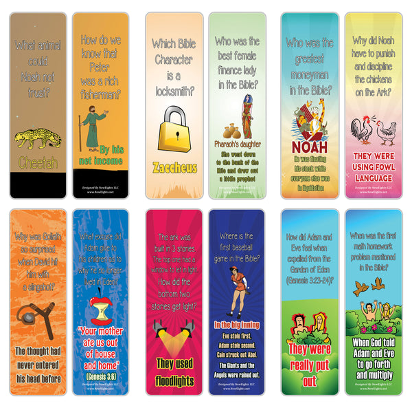 NewEights Christian Funny Jokes Bookmarks Series 3 (30-Pack) – Bulk Gifts Bookmarkers