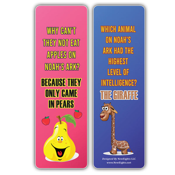 NewEights Christian Funny Jokes Bookmarks Series 6 (12-Pack) – Awesome Gags Bookmarks