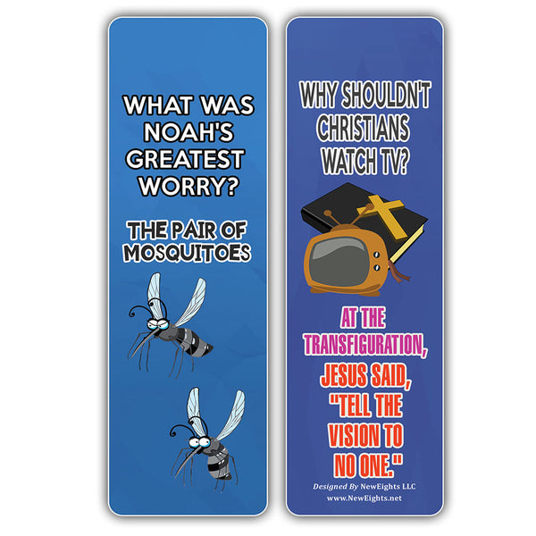 NewEights Christian Funny Jokes Bookmarks Series 6 (12-Pack) – Awesome Gags Bookmarks