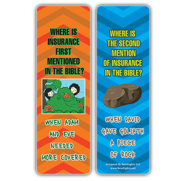 NewEights Christian Funny Jokes Bookmarks Series 6 (12-Pack) – Awesome Gags Bookmarks