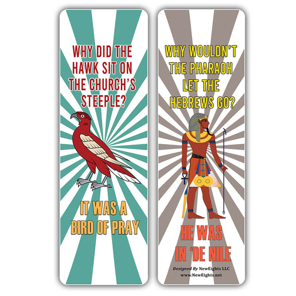 NewEights Christian Funny Jokes Bookmarks Series 10 (60-Pack) – Awesome Gags Bookmarks