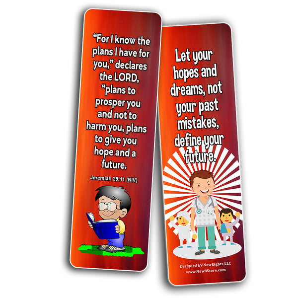 NewEights Famous Verses and Quotes on Hope (60-Pack) – Daily Motivational Card Set – Collection Set Book Page Clippers – Ideal for Church Events