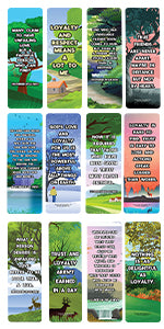 NewEights Famous Verses and Quotes on Loyalty (60-Pack) – Daily Motivational Card Set – Collection Set Book Page Clippers – Ideal for Church Events