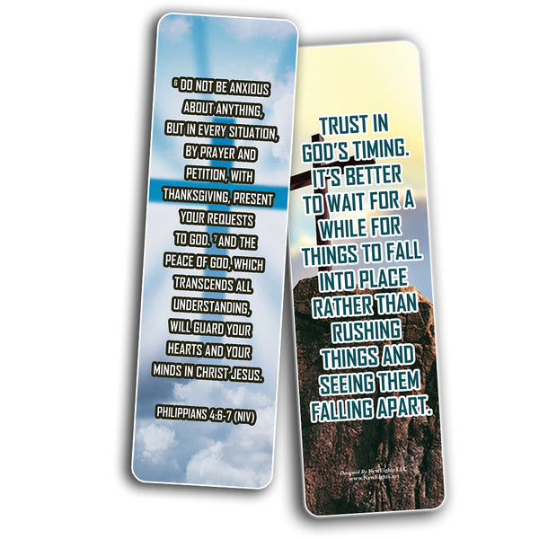 NewEights Famous Verses and Quotes on Trust (60-Pack) – Daily Motivational Card Set – Collection Set Book Page Clippers – Ideal for Church Events