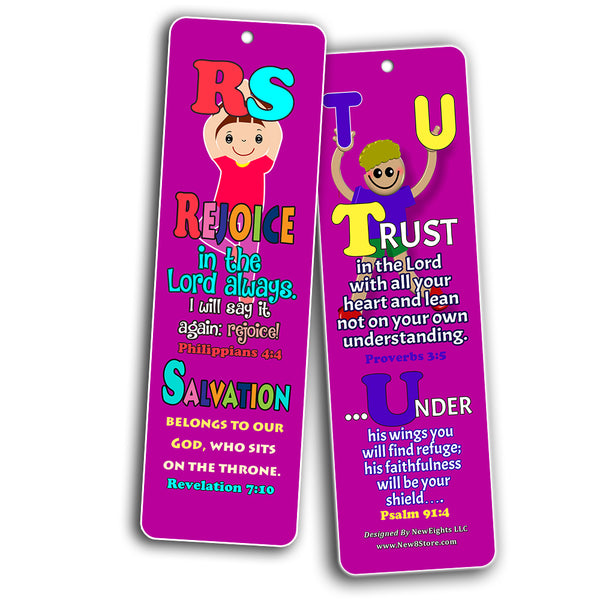 ABC Bible Verses For Kids (30-Pack) - Handy Memory Verses for Kids Perfect for Children?s Ministries and Sunday Schools