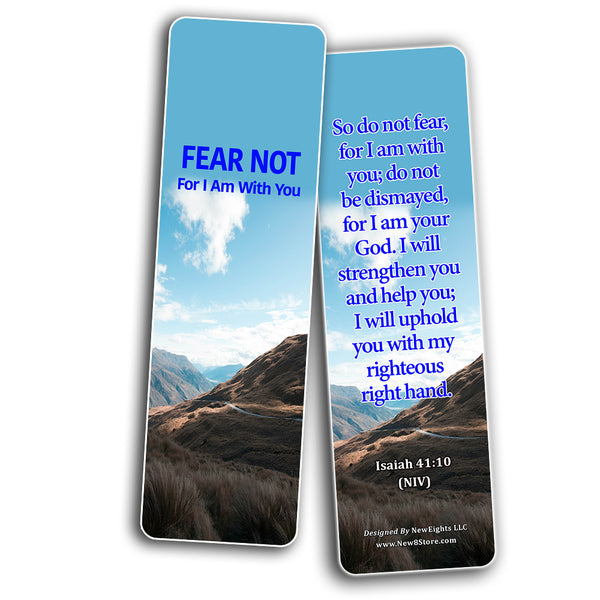 Powerful Bible Verses Bookmarks - God is in Control (60 Pack) - Perfect Giveaways for Sunday School and Ministries Designed to Inspire Women and Men