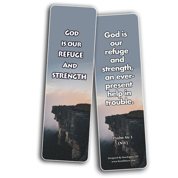 Powerful Bible Verses Bookmarks - God is in Control (60 Pack) - Perfect Giveaways for Sunday School and Ministries Designed to Inspire Women and Men