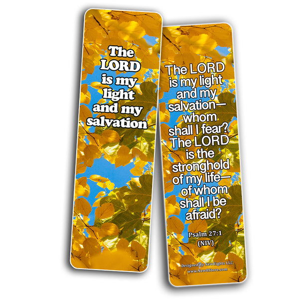 Powerful Bible Verses Bookmarks - God is in Control (60 Pack) - Perfect Giveaways for Sunday School and Ministries Designed to Inspire Women and Men