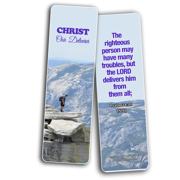 Powerful Bible Verses Bookmarks - God is in Control (60 Pack) - Perfect Giveaways for Sunday School and Ministries Designed to Inspire Women and Men