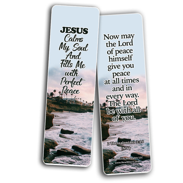 Powerful Bible Verses Bookmarks - God is in Control (60 Pack) - Perfect Giveaways for Sunday School and Ministries Designed to Inspire Women and Men