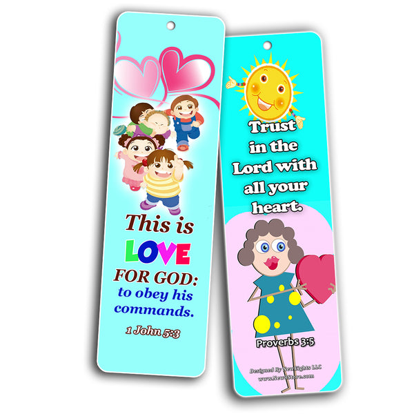 Short Bible Verses for Kids Bookmarks (30-Pack) - Handy Memory Verses for Kids and Colorful Bookmarks Perfect for Children?s Ministries and Sunday Schools