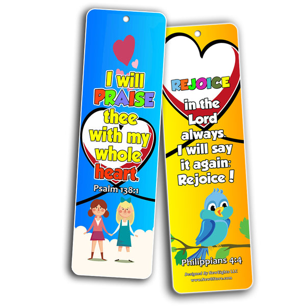 Short Bible Verses for Kids Bookmarks (30-Pack) - Handy Memory Verses for Kids and Colorful Bookmarks Perfect for Children?s Ministries and Sunday Schools