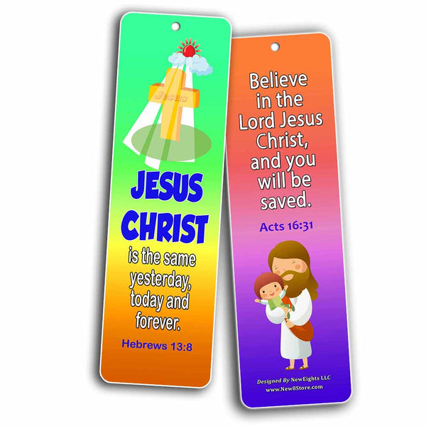 Short Bible Verses for Kids Bookmarks (30-Pack) - Handy Memory Verses for Kids and Colorful Bookmarks Perfect for Children?s Ministries and Sunday Schools