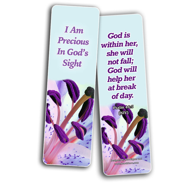 Devotional Bible Verses for Women Bookmarks (60 Pack) - Perfect Giveaways for Sunday School and Ministries Designed to Inspire Women