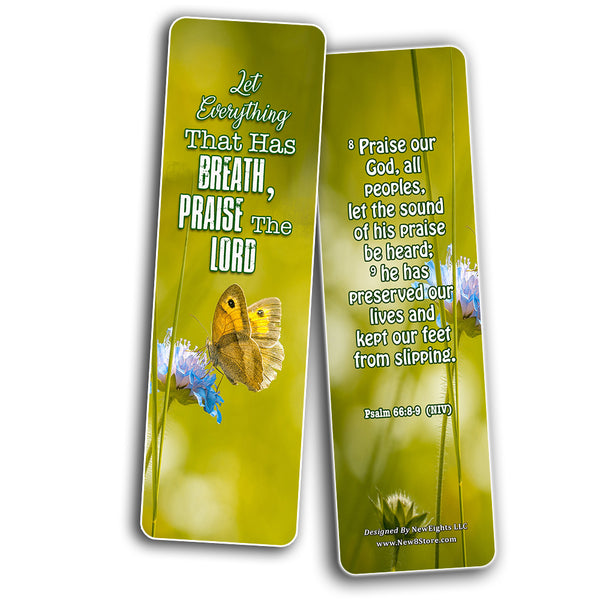 Bible Verses About Trusting God Bookmarks (60 Pack) - Perfect Giftaway for Sunday School