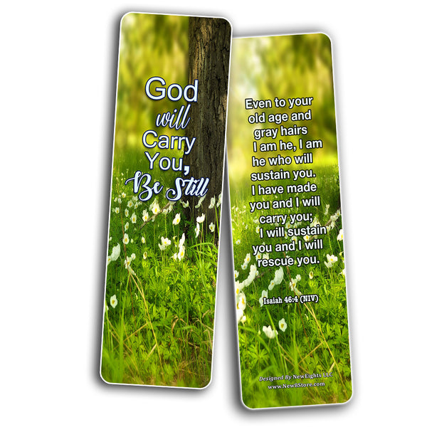Bible Verses About Trusting God Bookmarks (60 Pack) - Perfect Giftaway for Sunday School