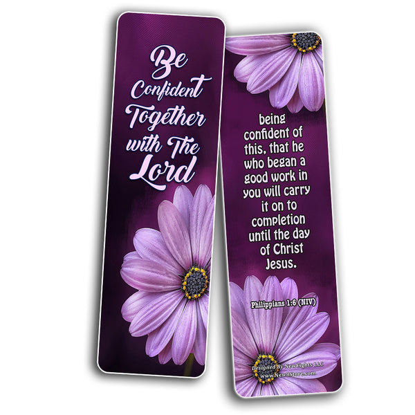 Bible Verses About Trusting God Bookmarks (60 Pack) - Perfect Giftaway for Sunday School